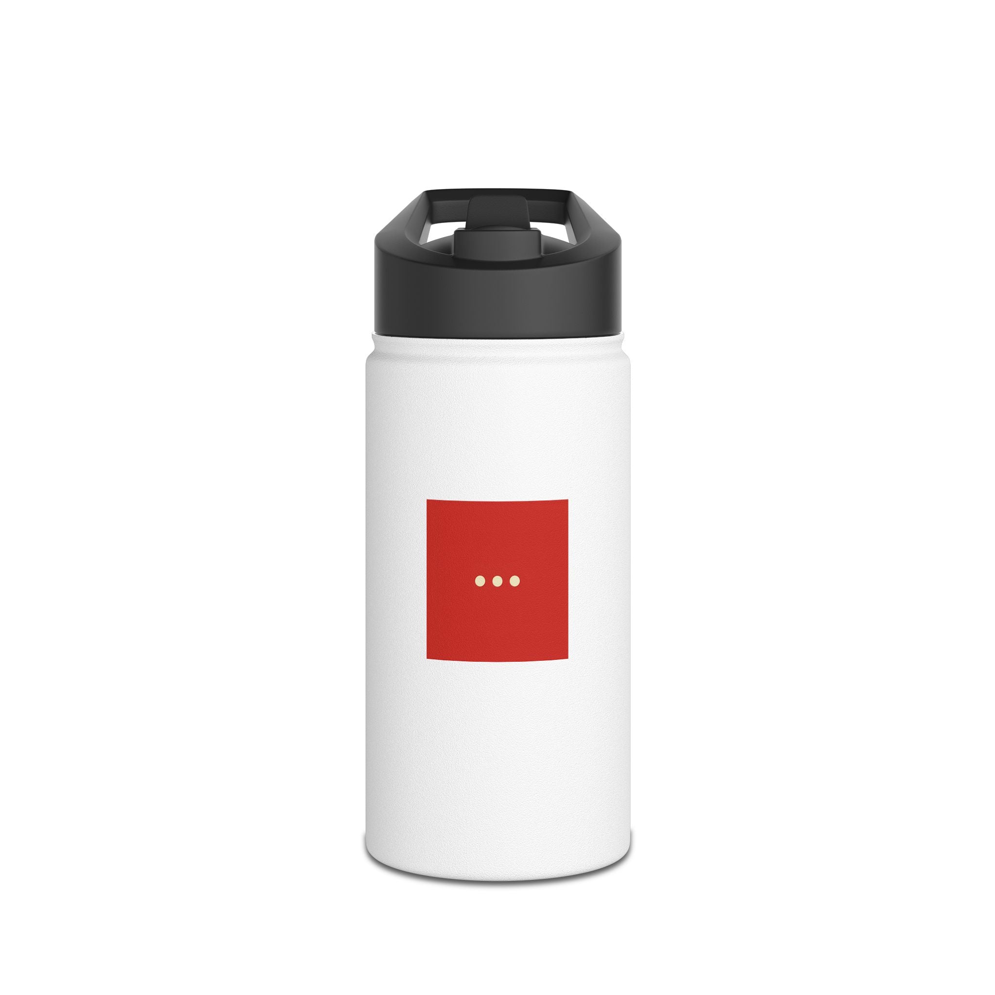 Minimalist Red Ellipsis Stainless Steel Water Bottle