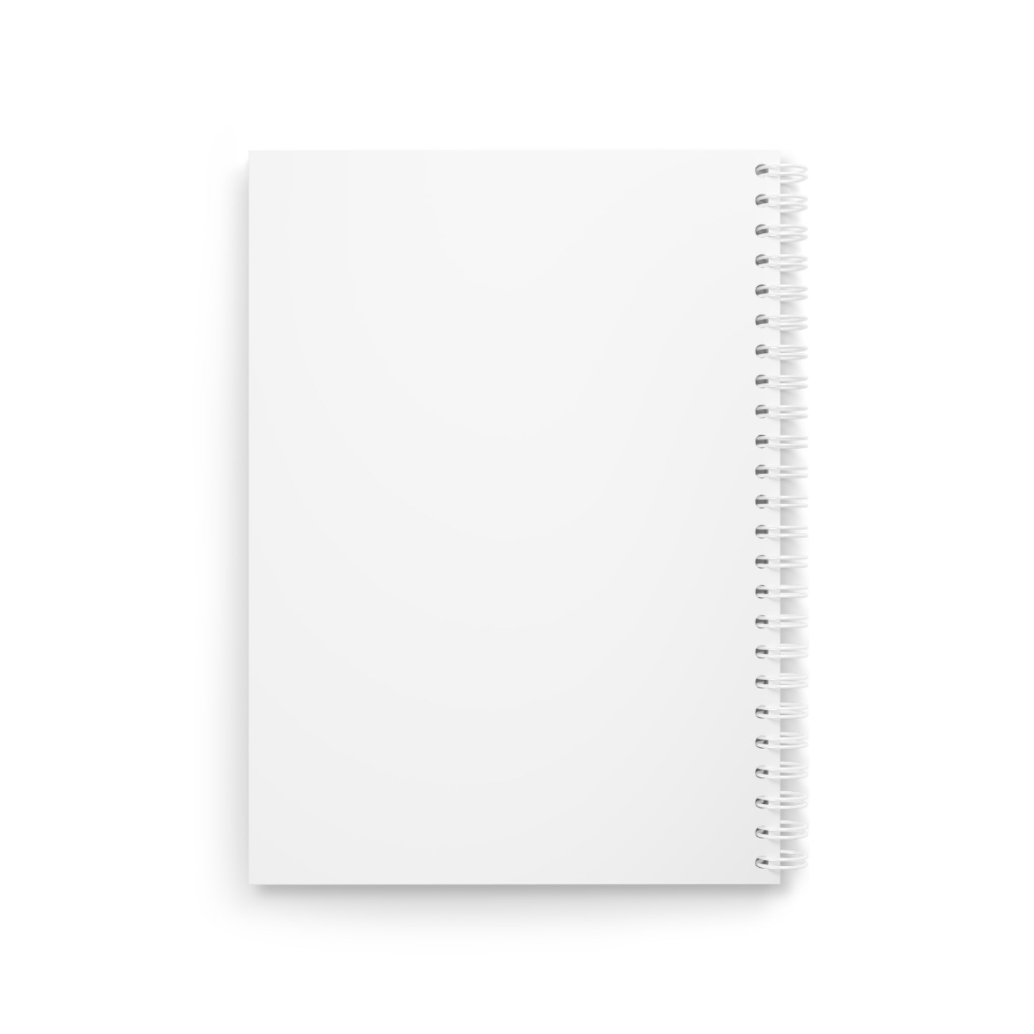 Spiral Notebook – Minimalist 'Block Notes' Journal with Monochrome Figure Design