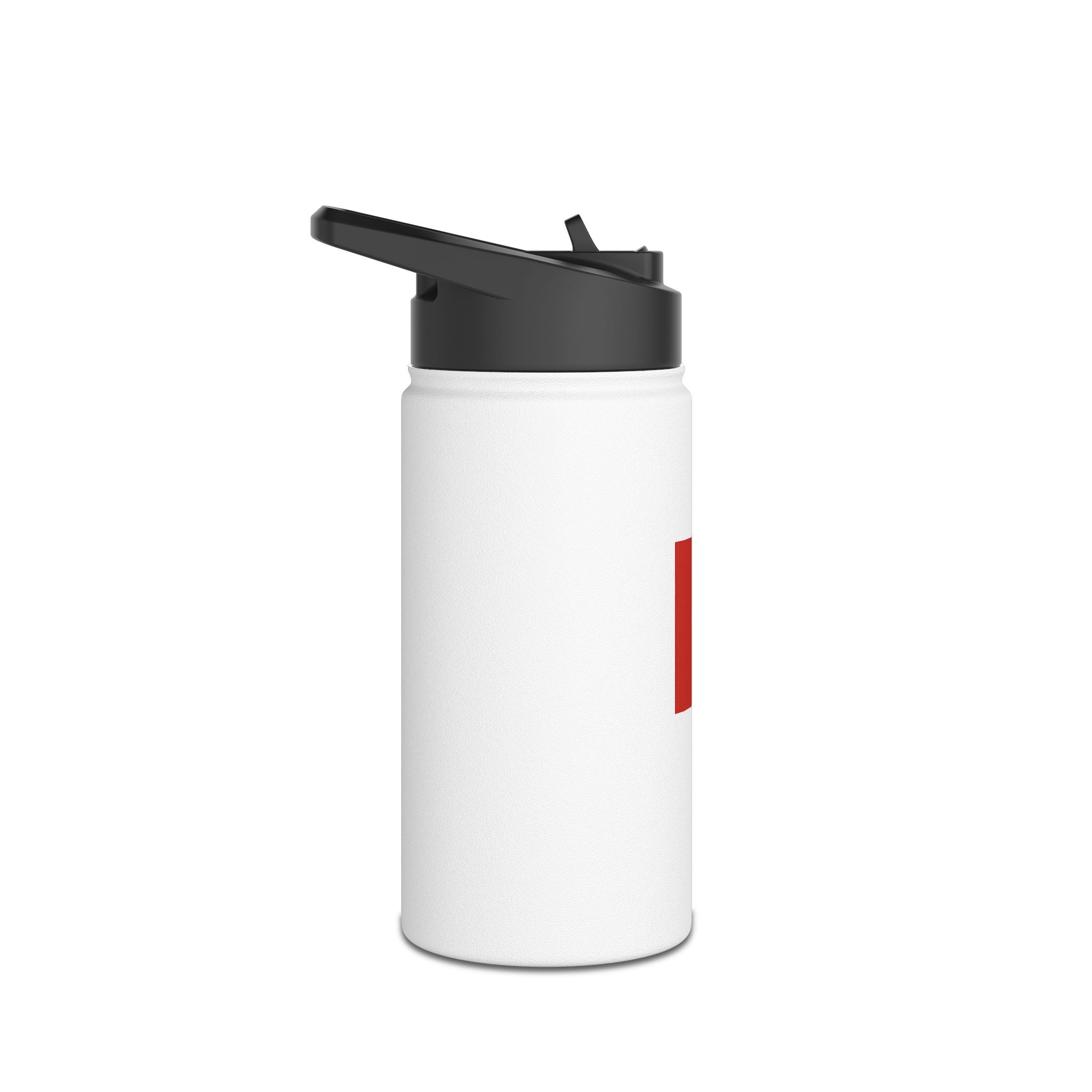 Minimalist Red Ellipsis Stainless Steel Water Bottle