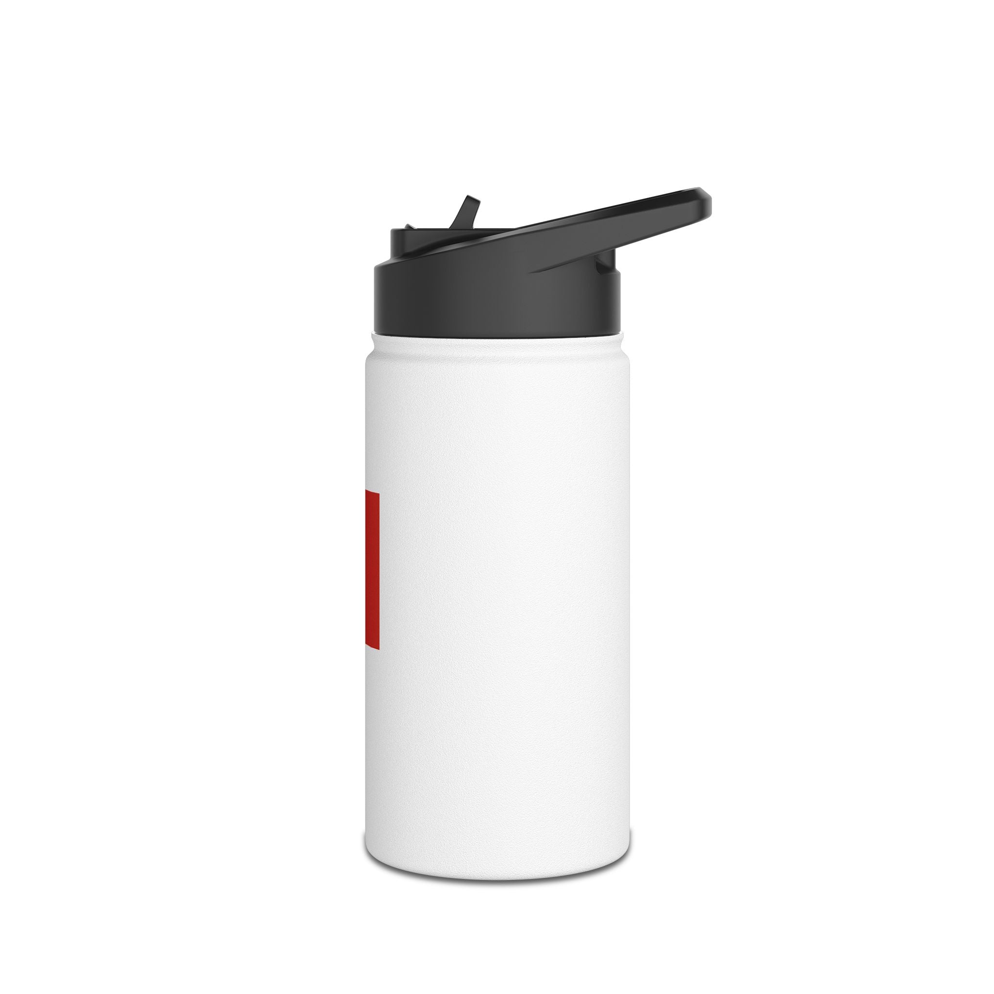 Minimalist Red Ellipsis Stainless Steel Water Bottle