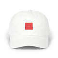 Dad Cap - Minimal Red Square Embroidered Hat