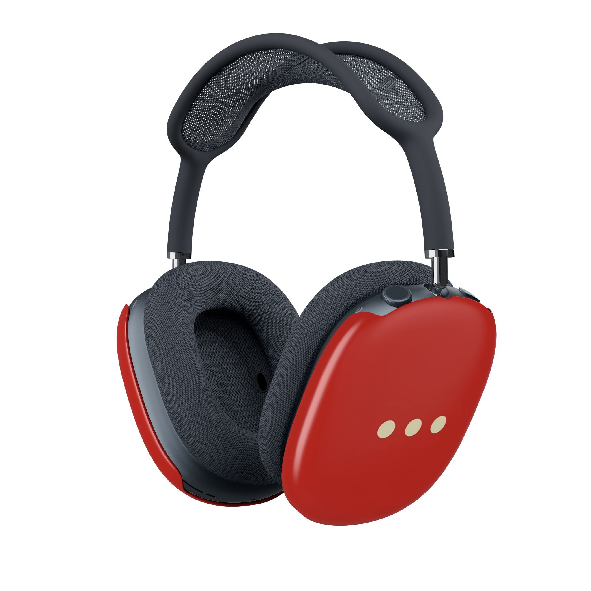 AirPods Max Case — Minimal Red Protective Shell with Three-Dot Accent