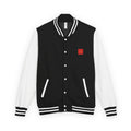 Minimal Ellipsis Letterman Jacket — Classic Varsity Bomber