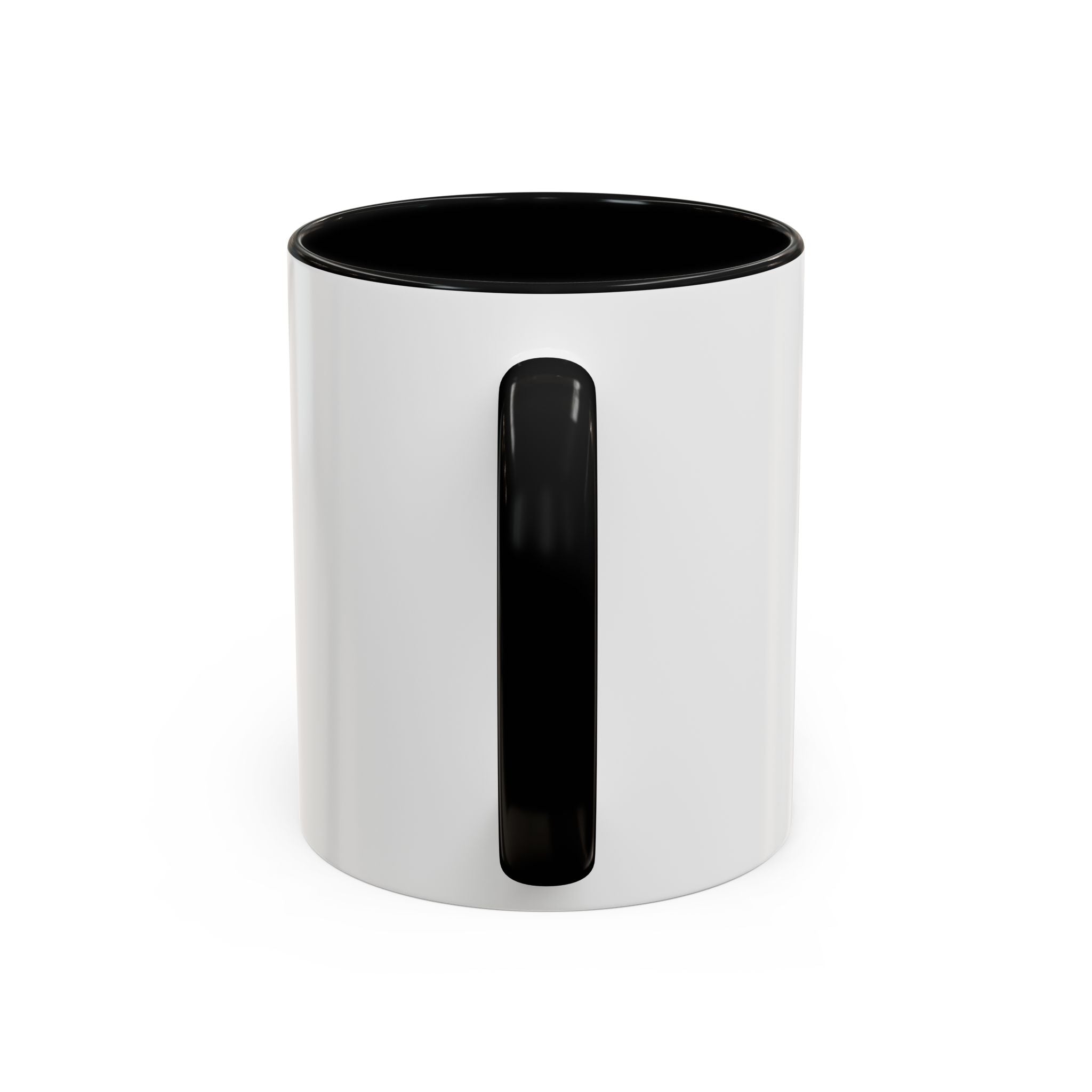 Red Minimalist Accent Coffee Mug — Ellipsis Dot Design (11/15 oz)