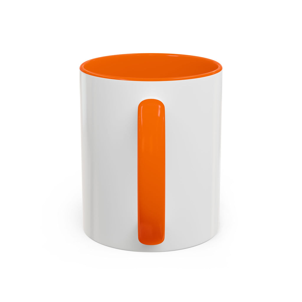 Red Minimalist Accent Coffee Mug — Ellipsis Dot Design (11/15 oz)