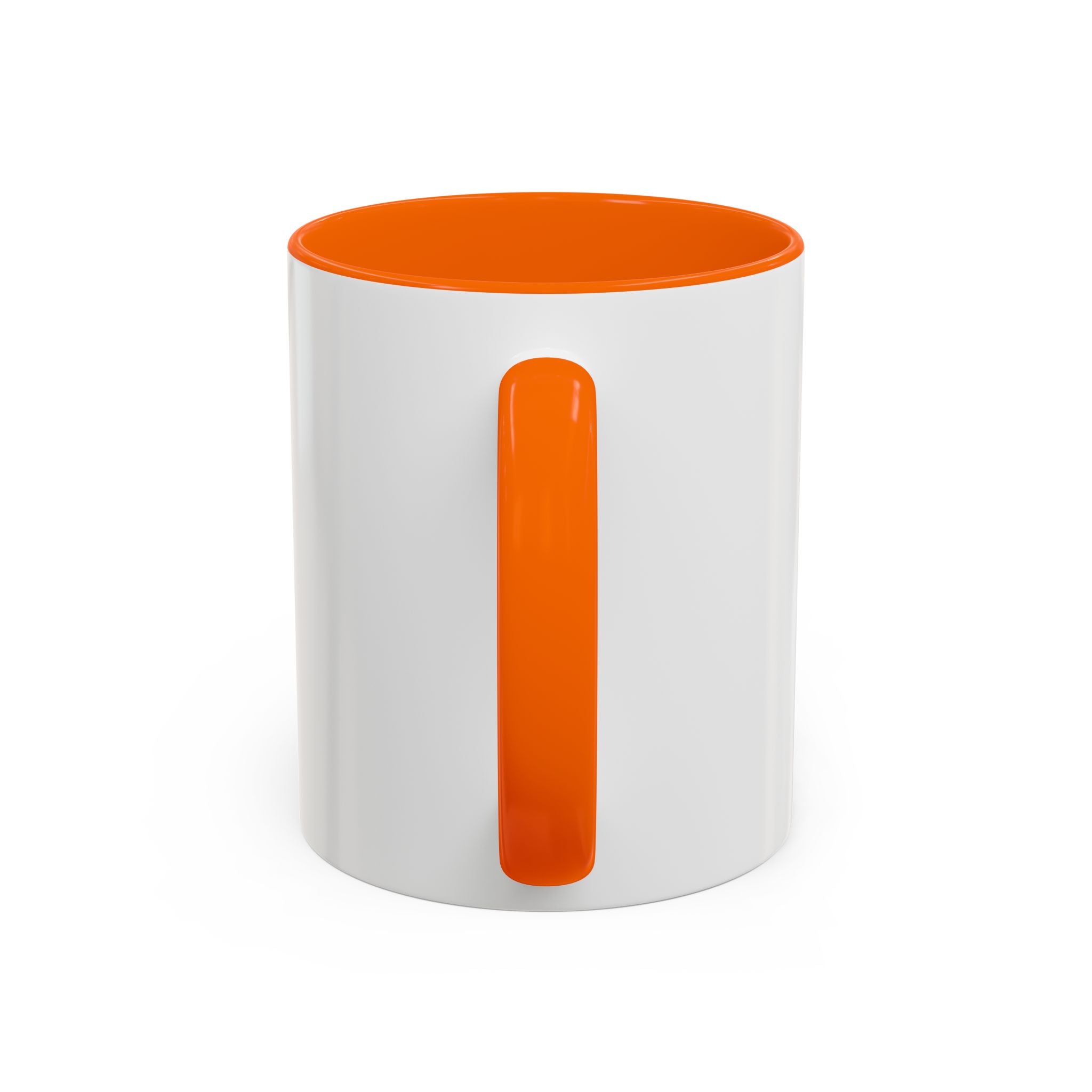 Red Minimalist Accent Coffee Mug — Ellipsis Dot Design (11/15 oz)