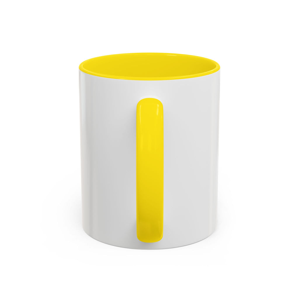 Red Minimalist Accent Coffee Mug — Ellipsis Dot Design (11/15 oz)
