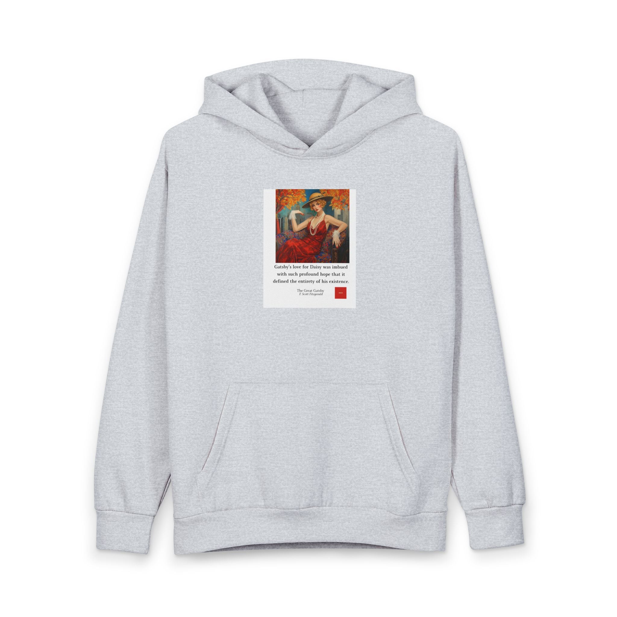Hoodie — Vintage Woman Painting with Quote Graphic Pullover