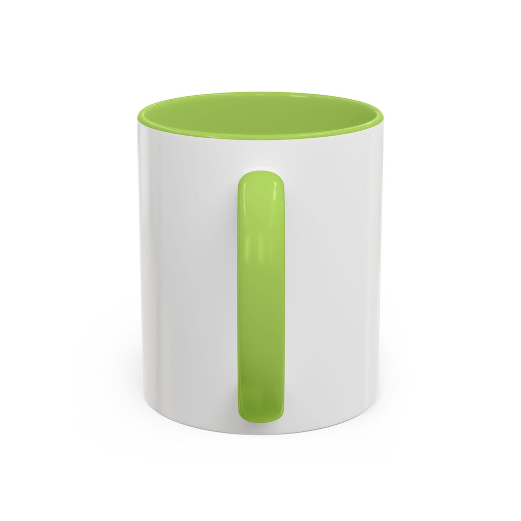 Red Minimalist Accent Coffee Mug — Ellipsis Dot Design (11/15 oz)
