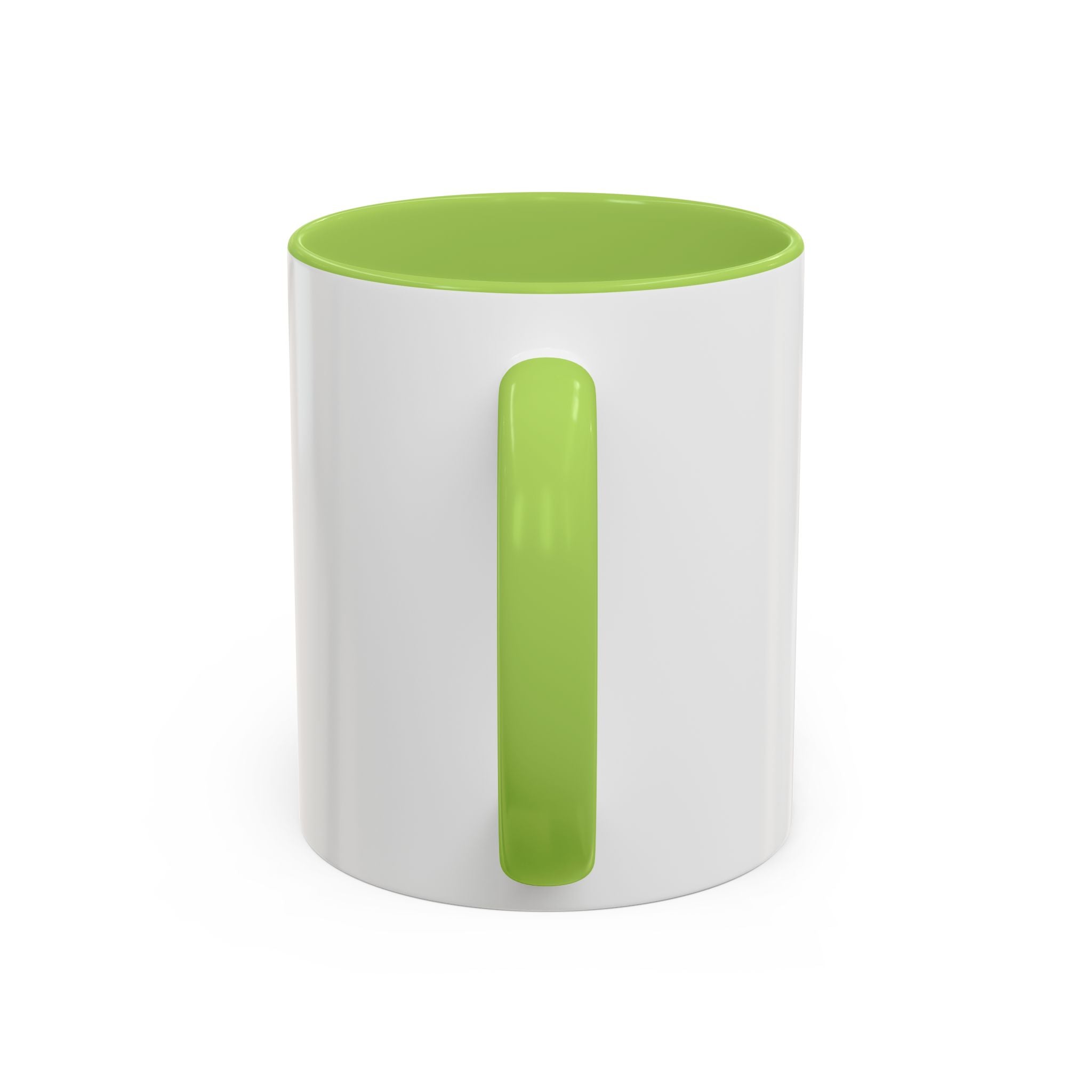 Red Minimalist Accent Coffee Mug — Ellipsis Dot Design (11/15 oz)
