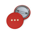Pin Button — Red Ellipsis Enamel Pin (3-Dot Conversation Badge)