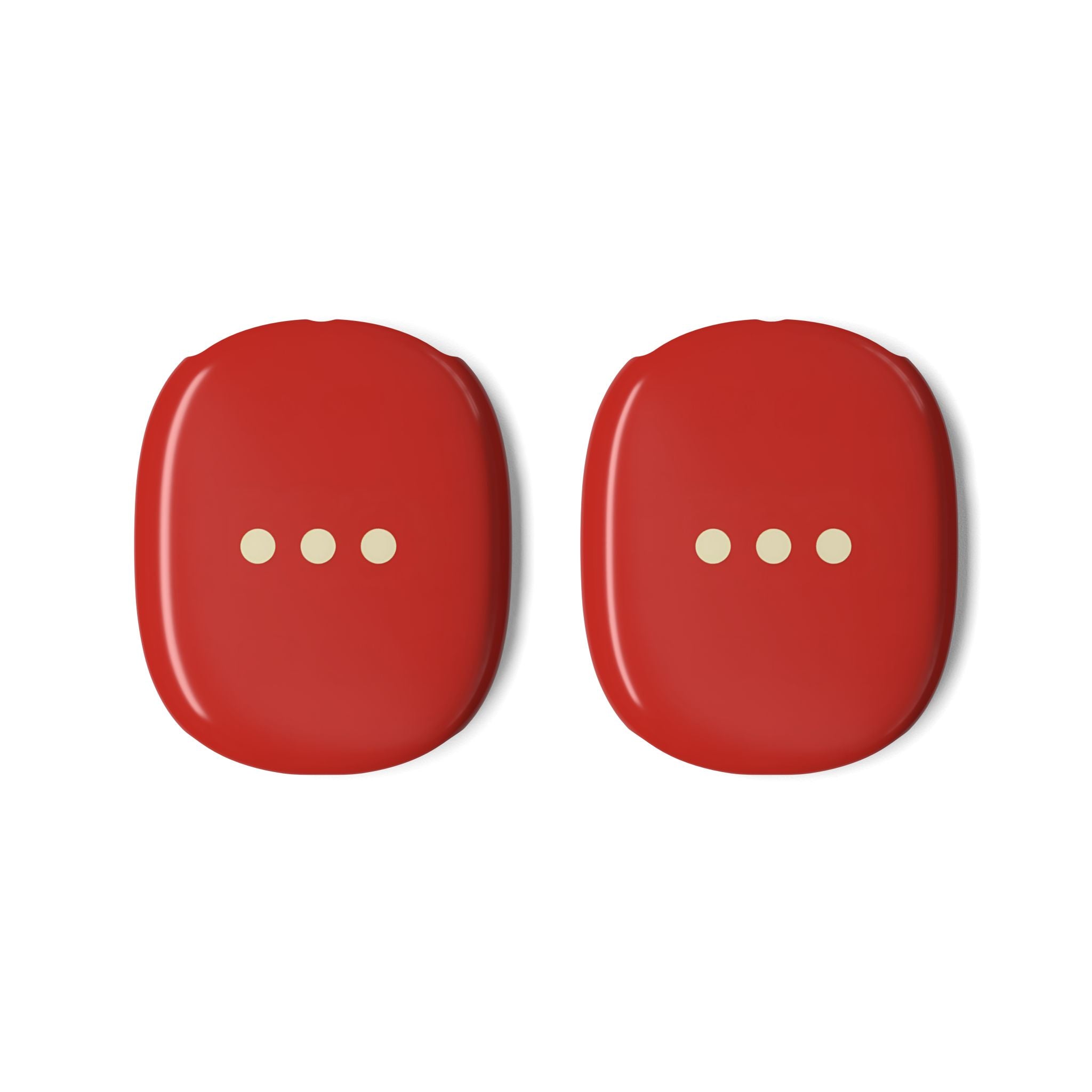 AirPods Max Case — Minimal Red Protective Shell with Three-Dot Accent